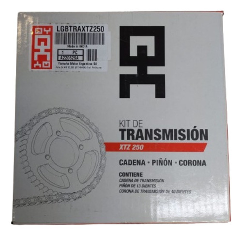 Kit De Transmision Yamaha Xtz 250/ Tenere Original