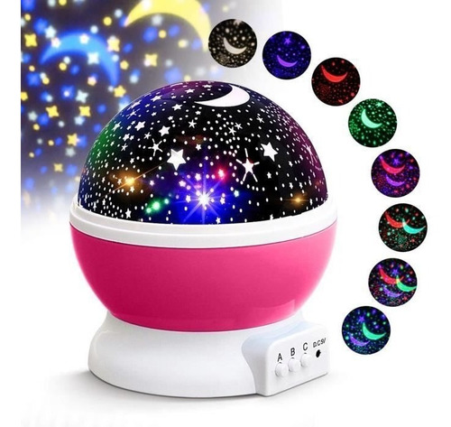 Lámpara Led Infantil Proyector De Estrellas Para Dormitorio