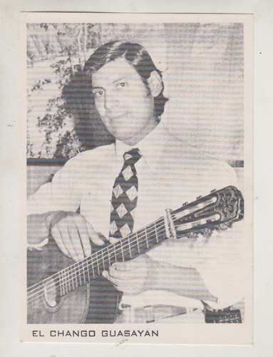 Argentina Folklore Tarjeta Chango Adolfo Guasayan Guitarra