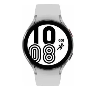 Samsung Galaxy Watch 4 44mm Reloj Smart Color De La Caja Silver Color De La Malla Blanco Color Del Bisel Silver Diseño De La Malla Sport