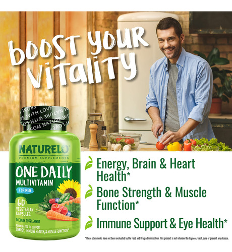 Suplemento Multivitamínico Naturelo One Daily Para Homens 60