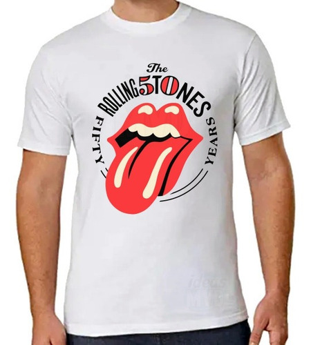 Remera Rolling Stones (blanca) Ideas Mvd
