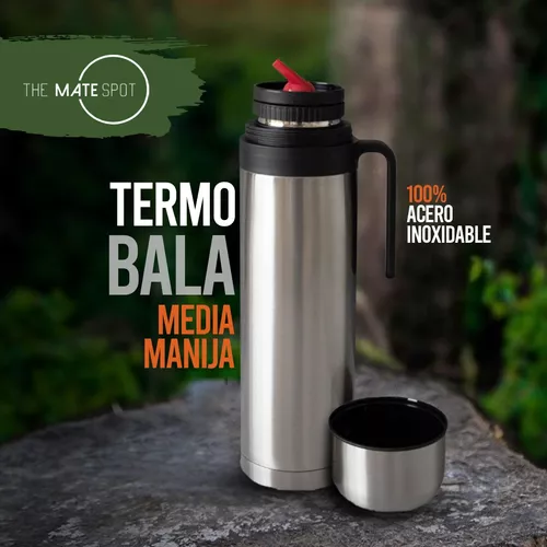 Termo Acero Inoxidable 1 Litro Uruguayo Manija Pico Matero