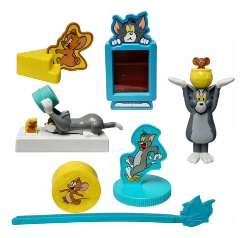 Set De 6 Figuras Coleccionables De Tom And Jerry Burger King