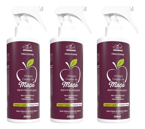 Leave-in Livin Finalizador Belkit Vinagre De Maçã 200 Ml 3un