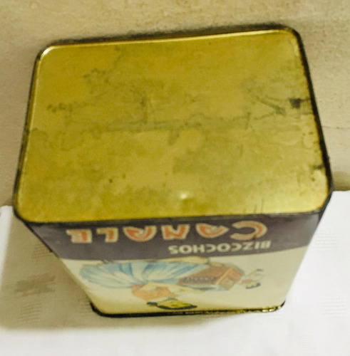 Antigua Lata De Bizcochos Canale Envasada En 1970 - Vacia !! Lata (Usado)