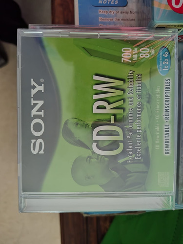 5 Pack Disco Sony Cd-rw Regrabable (Usado)