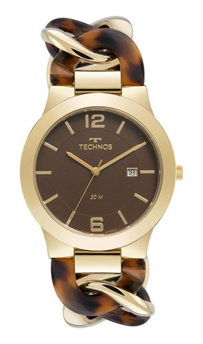 Relógio Technos Feminino 2115tut/1m Bracelete Dourado