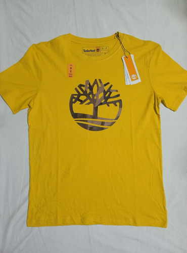Playera Amarilla Estampada Para Hombre (Usado)