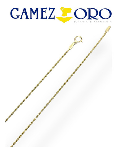 Cadena Oro 10k Italiano Torsal Estilo Cuerda 1mm 55cm