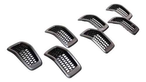 7 Insertos De Parrilla Delantera 68303626ac Para Marco Gris