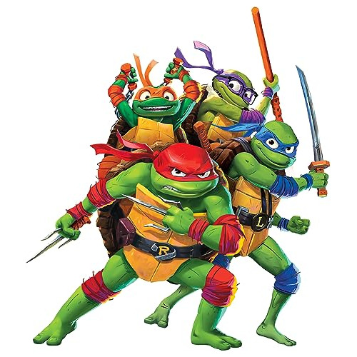 Teenage Mutant Ninja Turtles Mutant Mayhem Group Adhesivos D