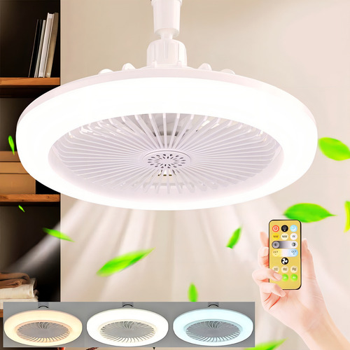 Ventilador de techo Dosyu DY-FL02-CV con 5 palas de Plástico color blanco estructura color blanco, 25cm de diámetro 50 Hz/60 Hz