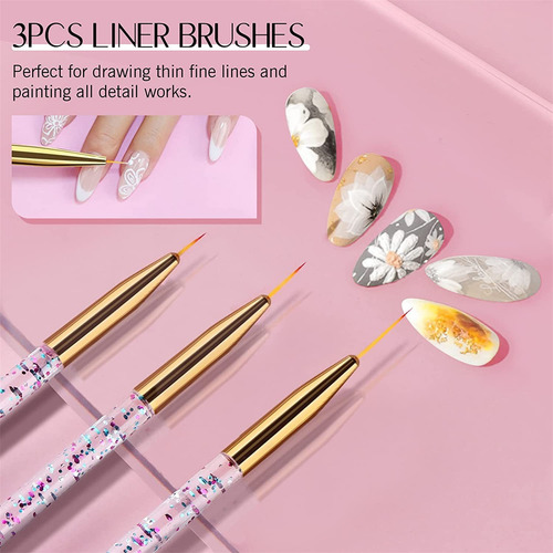 Pincel Acrílico De Gel Para Uñas, 31 Unidades, Juego Uv, Bol