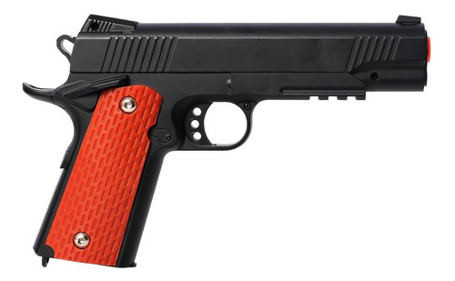 Pistola Airsoft Spring 1911 V13 Metal 6mm + 1000 Bbs + Case