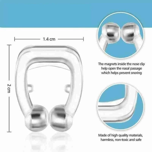 4x Dispositivo Anti Ronquidos Magnético Cpap Bpap Nasal Apn