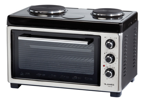 Horno Hornos Electrico James Hjin 39 Inox 2 Discos 39lt Fama