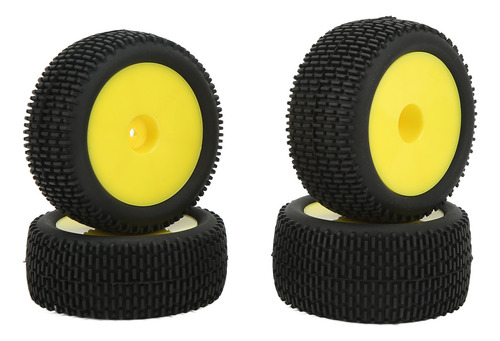 Ruedas De Goma Rc, 4 Unidades, Flexibles, Estables, De Textu
