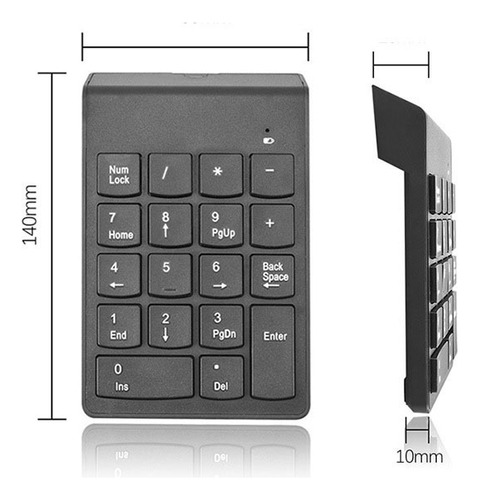 Teclado Numérico Inalámbrico Bluetooth Usb