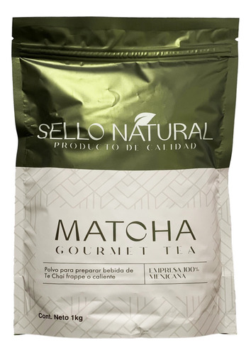 Te Matcha Original 1kg 50 Porciones Bolsa Polvo Brewvida