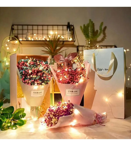 24 Piezas Cadena De Luces Hadas Con Pilas Adornos Navidenos Rgb