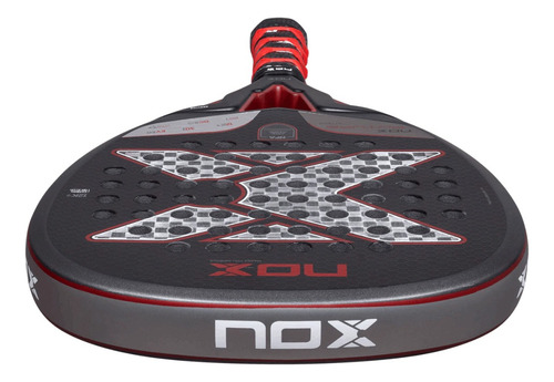 Paleta De Padel Nox Future Attack 12k Nfa Importada 2025 Negra Plata Roja