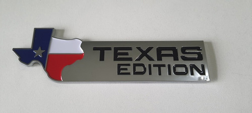 Imagem 1 de 7 de Emblema Texas Edition Cromado Mapa 3d Chevrolet Ford Dodge
