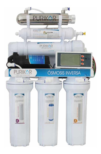 Sistema De Osmosis Inversa C/luz Uv Pkro100-6uvpm, 6 Etapas