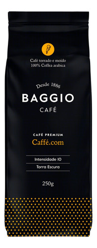 Café Torrado e Moído Baggio Caffé.com Premium Pacote 250g