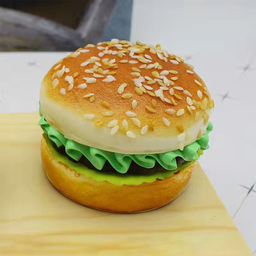 Juguete De Comida Realista, Modelo De Hamburguesa Simulado,