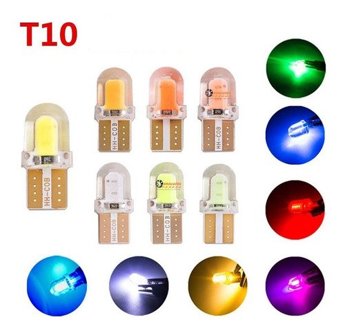 1 Cocuyo,bayoneta,bombillo Luz Led T10 Mini Fijo Moto/carro