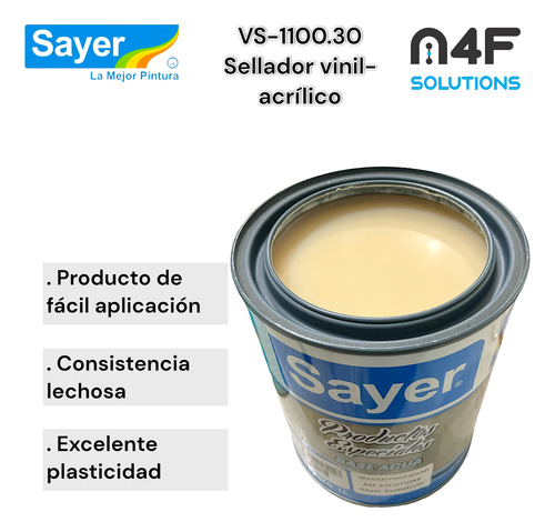 Sellador Vinil-acrílico Sellalack Base Agua Sayer 1 Pieza