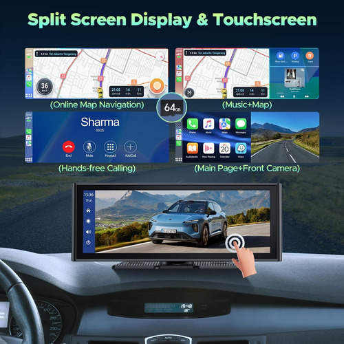 Visualización Táctil Inalámbrica Carplay De 9.3 PuLG...