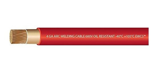 Cable De Soldadura Extra Flexible Premium De Calibre 4 600 V
