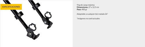 Porta Paquete Aluminio Bicicleta Delantero V Brake Disco Reg