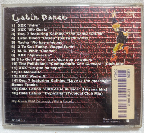 Cd Paraiso Latino, Varios Artistas + Cd Regalo Latin Dance Estándar (Usado)