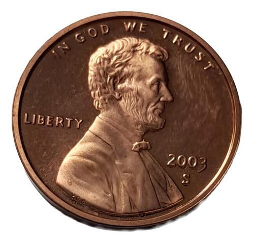 Moeda Usa One Cent Dólar Linconl Penny 2003s Original