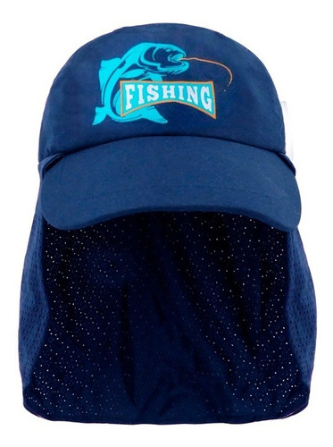 Imagen 2 de 3 de Gorra Wallis Con Faldón Pesca Camping Caceria + Envio