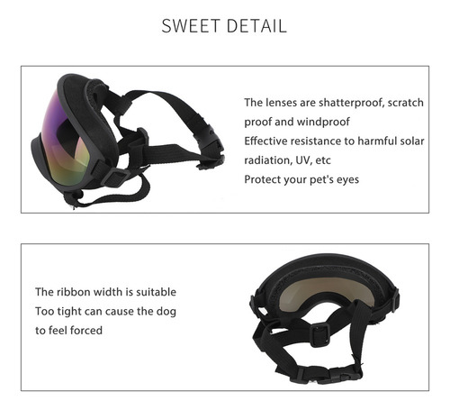 Gafas De Sol Grandes Para Perros, Protección Uv, A Prueba De