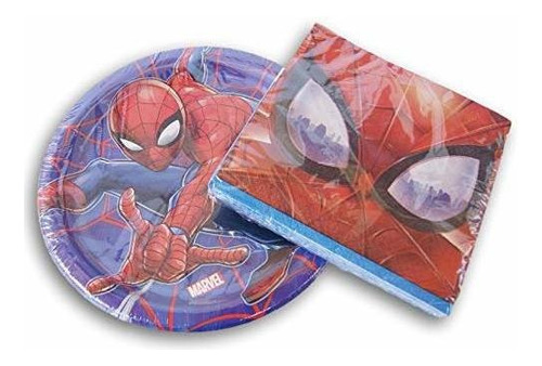 Paquete De Fiesta De Superhéroe Marvel Spider-man - Platos 