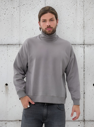 Buzo Stone Frisa Overside Estilo Polera