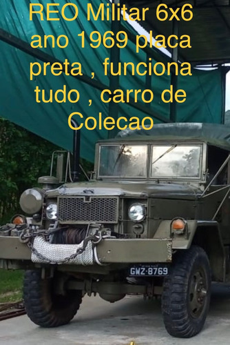 Caminhao Reo  Placa Preta Diesel Truck Tracado 6x6  