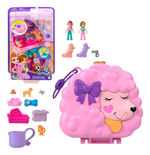 Polly Pocket Bolso Portatil 2 En 1 Y Set De Juego Mattel