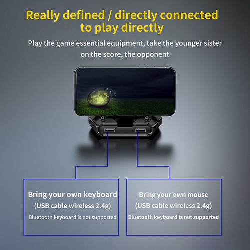 Conversor De Teclado E Mouse Gamepad Mobile 5.0 Game M-fs
