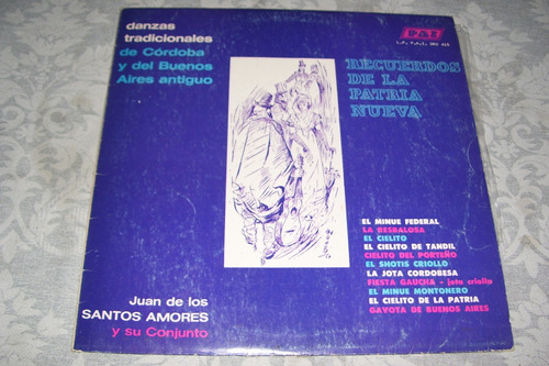 Juan De Los Santos Amores - Danzas Tradicionales  Vinilo Lp