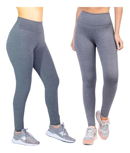 Imagem 1 de 5 de Calça Legging Feminina Fitness Academia Básica Cintura Alta