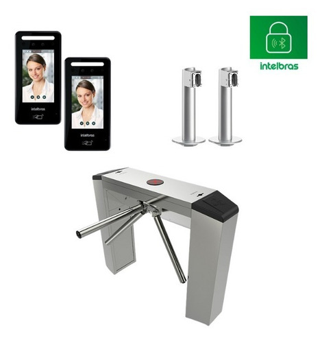 Catraca Balcão Inox Cab 3000 Bidirecionalcom Facial Ss3540