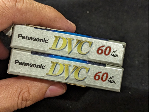 Dos Videocasettes Para Videocámara Dv 60 Panasonic 