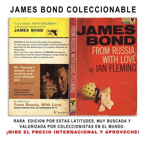 Novela 1965 James Bond From Russia With Love, Ian Fleming
