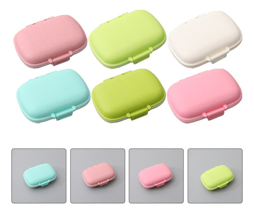 Práctico Estuche Para Pastillas Con 8 Compartimentos, Bolsil